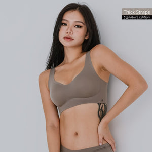 Air-ee Seamless Bra in Hojicha - Thick Straps (Signature Edition) *Limited Edition