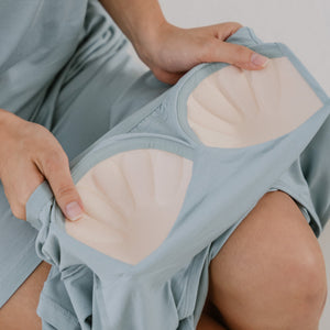 Everyday Bra-less Modal® Fabric Loungewear Set in Cloud Matcha (With In-Built Cups)