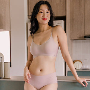 Air-ee Seamless Bra in Creamy Sakura - Thin Straps (Signature Edition)