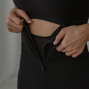 Max Sculptor! 2-in-1 High Compression Shapewear Cheekie in Black