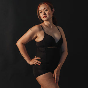 Max Sculptor! 2-in-1 High Compression Shapewear Cheekie in Black