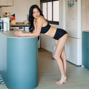 Air-ee Seamless Bra in Black - Thin Straps (Signature Edition)