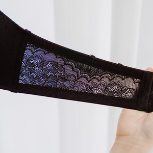 Lift It Up! V2.0 Lace 100% Non-Slip Super Push Up Strapless Wireless Bra in Black