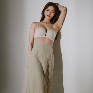 Lift It Up! V2.0 Lace 100% Non-Slip Super Push Up Strapless Wireless Bra in Soft Ivory