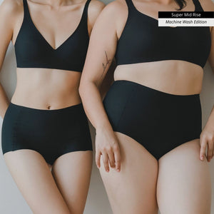 Forme Seamless Super Mid-Rise Cheekie in Black