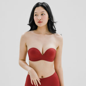5th Gen 100% Non-Slip Strapless Wireless Bra in Cherry Cream (Limited Edition)