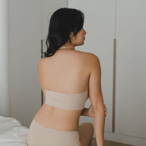 air-ee Scoop Neck Seamless Pullover Bra (Signature Edition) in Almond Nude