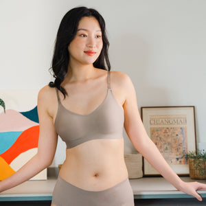 Air-ee Seamless Bra in Hojicha - Thin Straps (Signature Edition) *Limited Edition