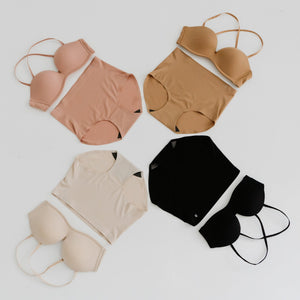 5th Gen 100% Non-Slip Strapless Wireless Bra in Toffee Cream