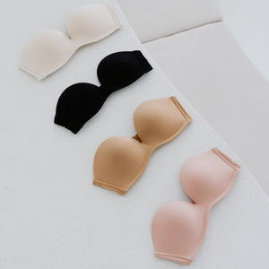5th Gen 100% Non-Slip Strapless Wireless Bra in Toffee Cream
