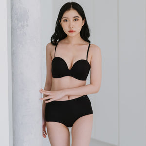 5th Gen 100% Non-Slip Strapless Wireless Bra in Black