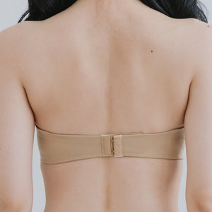 5th Gen 100% Non-Slip Strapless Wireless Bra in Toffee Cream
