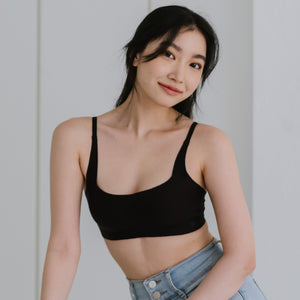 Air-ee Seamless Bra in Black - Square Neck (Signature Edition)