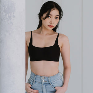 Air-ee Seamless Bra in Black - Square Neck (Signature Edition)
