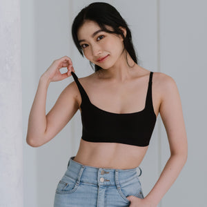 Air-ee Seamless Bra in Black - Square Neck (Signature Edition)
