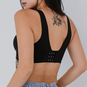 Air-ee Seamless Bra in Black - Thick Straps (Signature Edition)