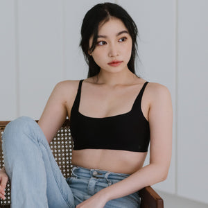 Air-ee Seamless Bra in Black - Square Neck (Signature Edition)
