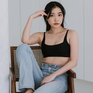 Air-ee Seamless Bra in Black - Square Neck (Signature Edition)