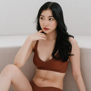 Air-ee Seamless Bra in Cocoa Milk - V-Neck (Signature Edition)