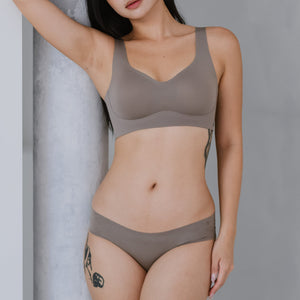 Air-ee Seamless Bra in Hojicha - Thick Straps (Signature Edition) *Limited Edition
