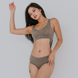 Air-ee Seamless Bra in Hojicha - Thick Straps (Signature Edition) *Limited Edition