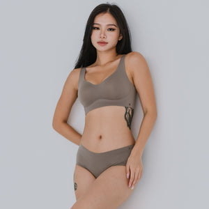 Air-ee Seamless Bra in Hojicha - Thick Straps (Signature Edition) *Limited Edition