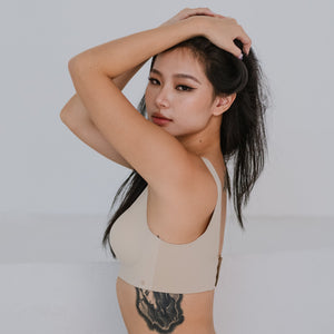 Air-ee Seamless Bra in Almond Nude - Thick Straps (Signature Edition)