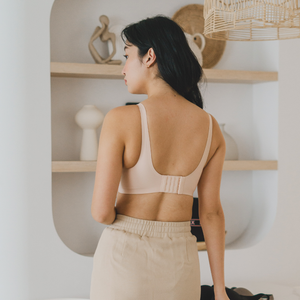 Oompharific! Anti-Slip Super Push Up Seamless Wireless Bra in Pinkish Nude