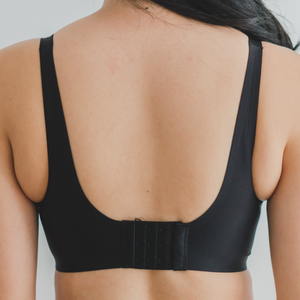 Oompharific! Anti-Slip Super Push Up Seamless Wireless Bra in Black