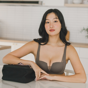 Oompharific! Anti-Slip Super Push Up Seamless Wireless Bra in Cocoa Latte