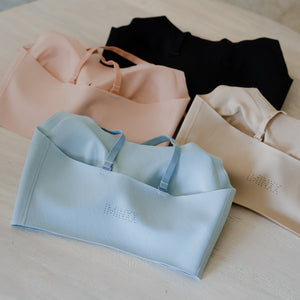 air-ee Scoop Neck Seamless Pullover Bra (Signature Edition) in Baby Pink