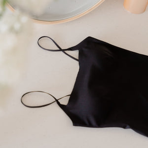 air-ee Square Neck Seamless Bodysuit (Signature Edition) in Black