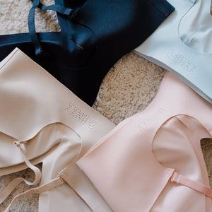 air-ee V-Neck Seamless Pullover Bra (Signature Edition) in Almond Nude