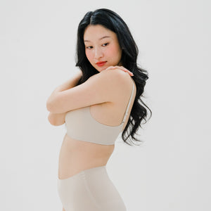 air-ee V-Sculpt Seamless Bra (Machine Wash Edition) in Almond Nude