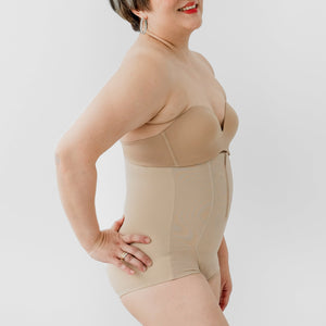 Max Sculptor! 2-in-1 High Compression Shapewear Cheekie in Nude