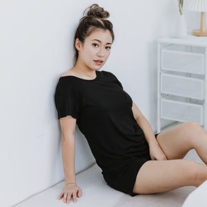 Everyday Modal® Fabric Loungewear set in Black (Size S Only)