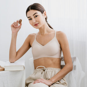 Air-ee Seamless Bra in Almond Nude - Thin Straps (Signature Edition)
