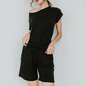Everyday Modal® Fabric Loungewear set in Black (Size S Only)