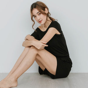 Everyday Modal® Fabric Loungewear set in Black (Size S Only)