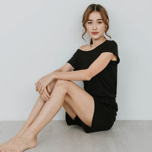 Everyday Modal® Fabric Loungewear set in Black (Size S Only)