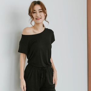 Everyday Modal® Fabric Loungewear set in Black (Size S Only)