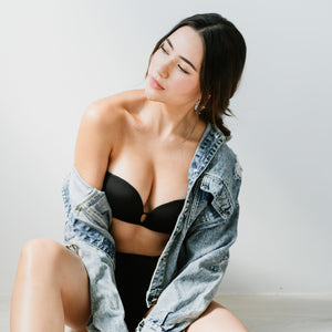 LIFT IT UP! V2.0 100% Non-Slip Super Push Up Strapless Wireless Bra in Black