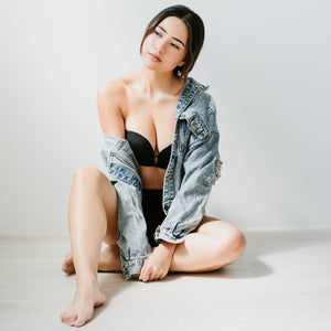 LIFT IT UP! V2.0 100% Non-Slip Super Push Up Strapless Wireless Bra in Black