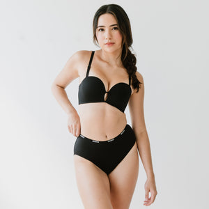 LIFT IT UP! V2.0 100% Non-Slip Super Push Up Strapless Wireless Bra in Black