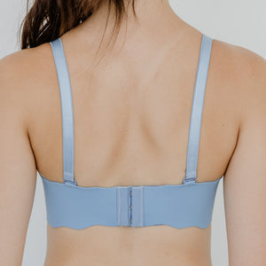 Perk Me Up! Seamless Super Push Up Wireless Bra in Matte Blue