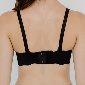 Perk Me Up! Seamless Super Push Up Wireless Bra in Matte Black