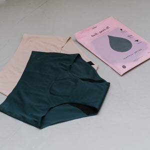 Hello Period! Seamless High-Rise Cheekie in Buttery Midnight Teal