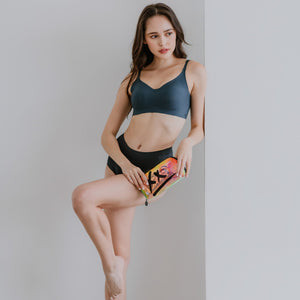 Hello Period! Seamless High-Rise Cheekie in Buttery Midnight Teal